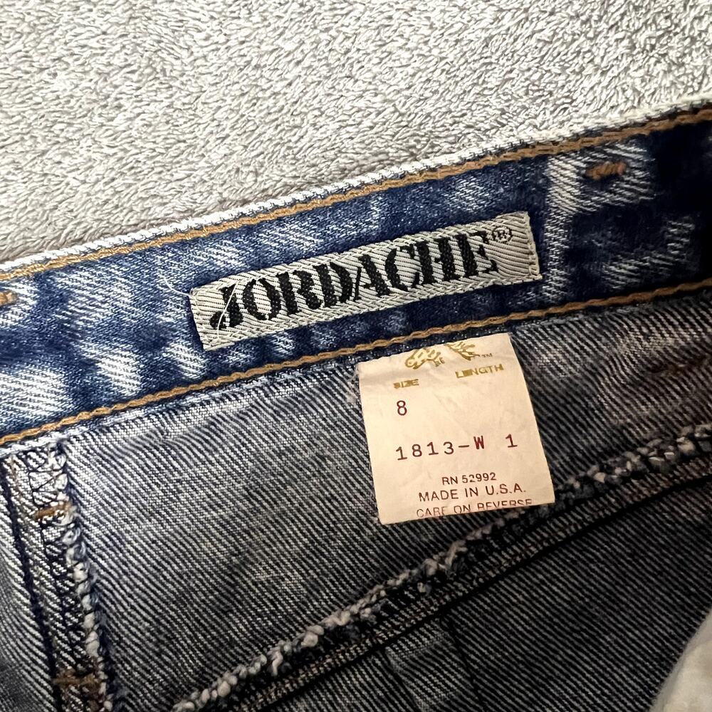 Vintage Jordache Denim Pencil Skirt Womens 25 Acid Wash Made in USA - Picture 3 of 9